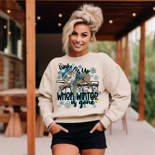 Sloth winter - DTF TRANSFER (CLD)