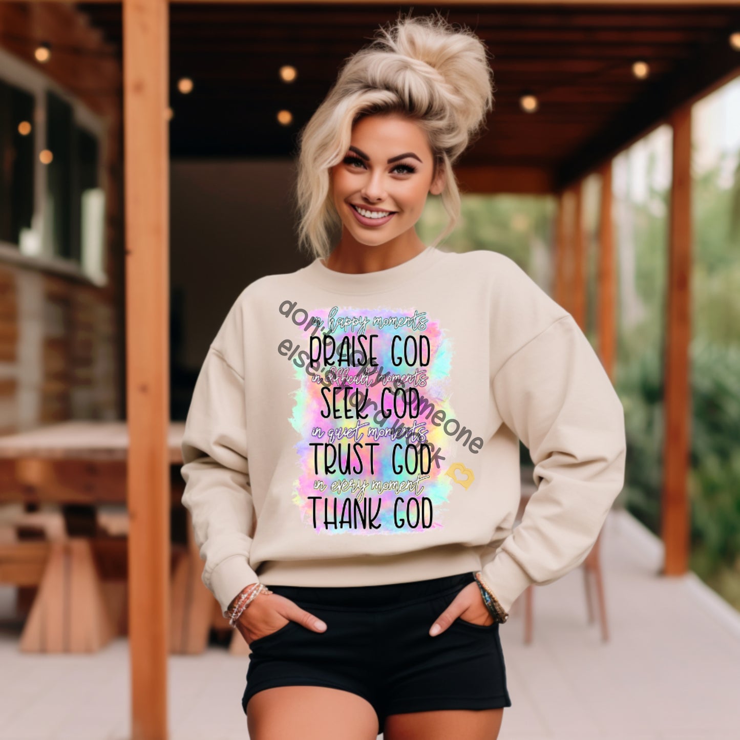 Praise God pastel - DTF TRANSFER (CLD)