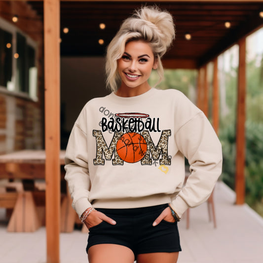 Basketball Mom cheetah - DTF TRANSFER (CLD)