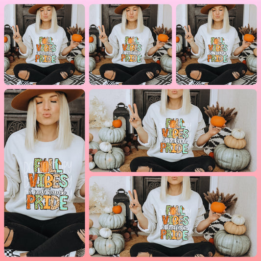 Fall Vibes & Team name pride sports football (DTF only) TED