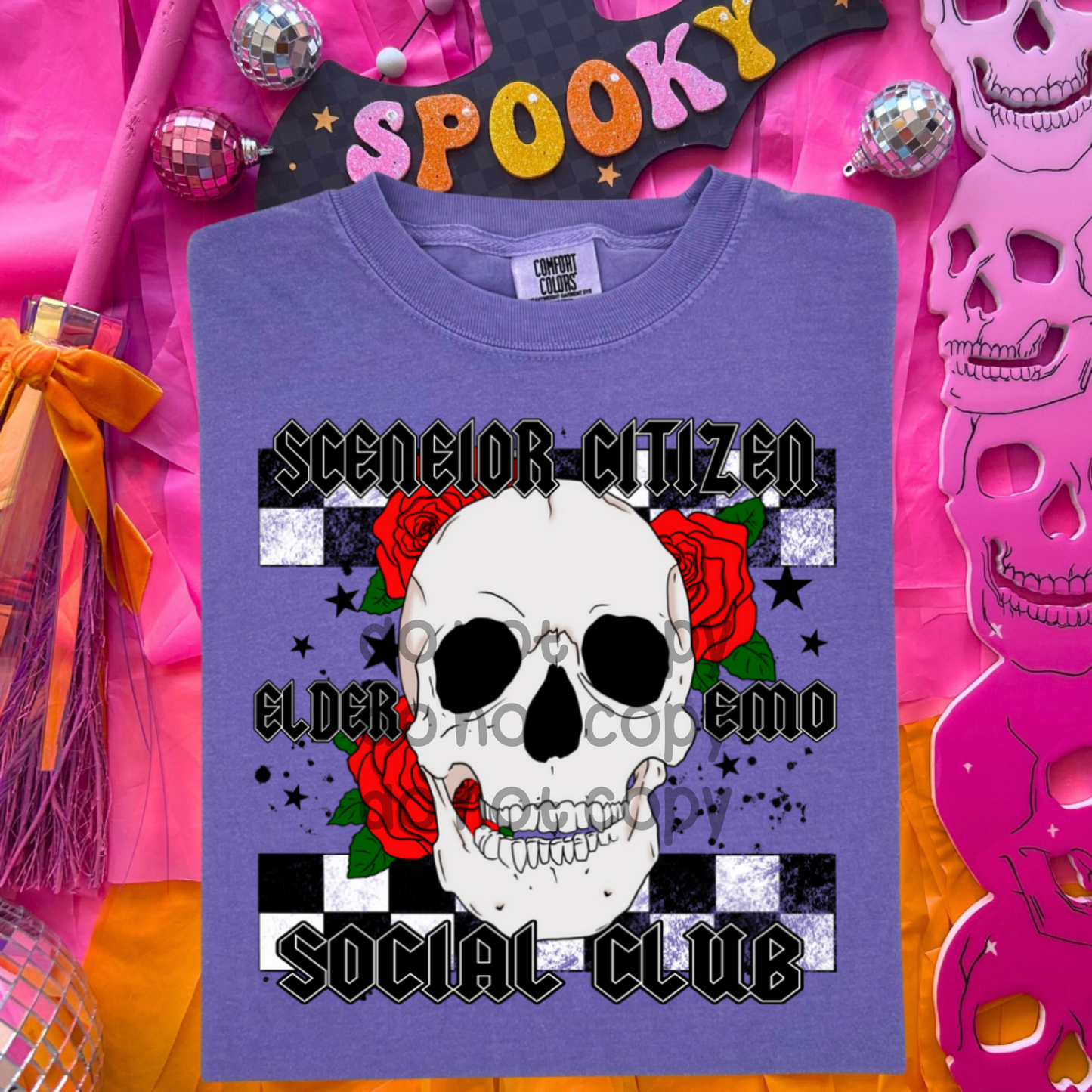 Sceneior citizen elder emos social club - DTF TRANSFER (SDDD)