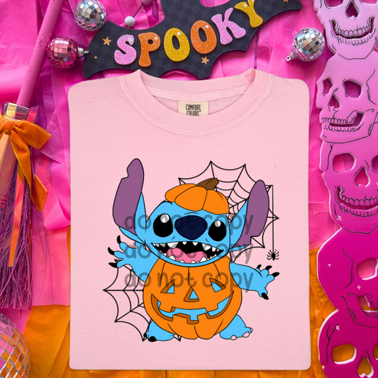 Blue dude pumpkin - DTF TRANSFER (SDDD)