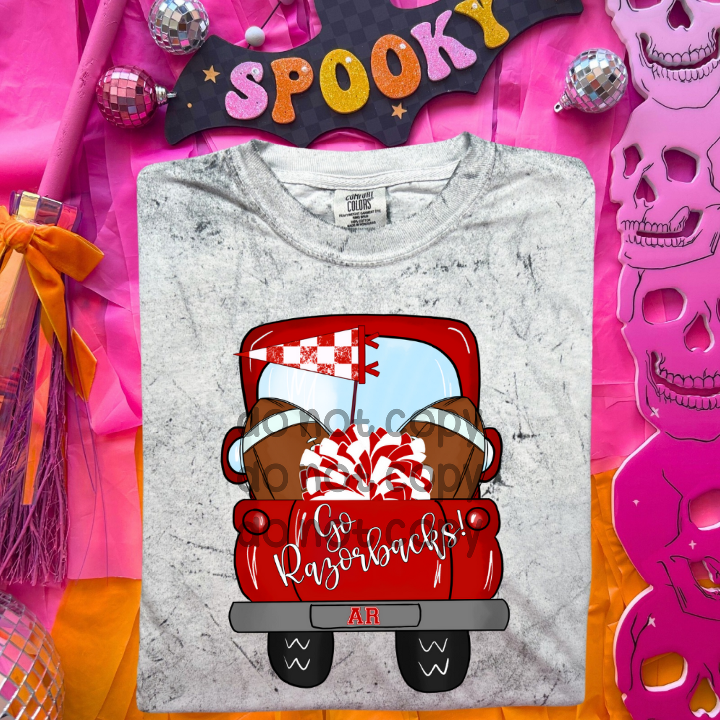 Razorbacks vintage truck - DTF TRANSFER (SDDD)