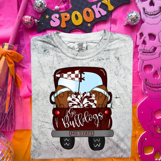 Bulldogs vintage truck - DTF TRANSFER (SDDD)