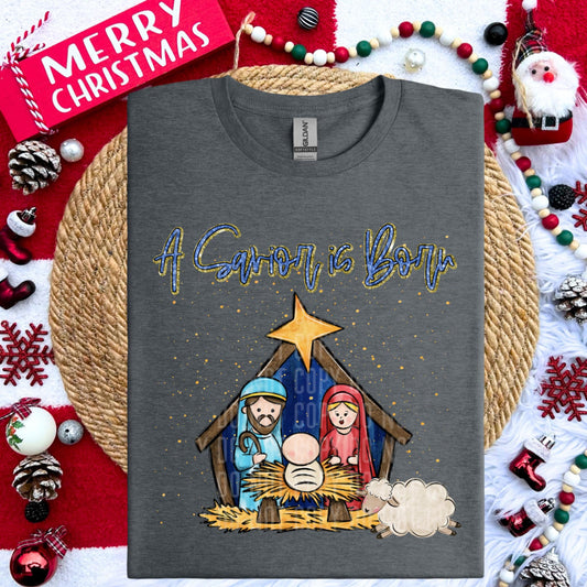 A savior is born - DTF TRANSFER (MG Xmas fundraiser)