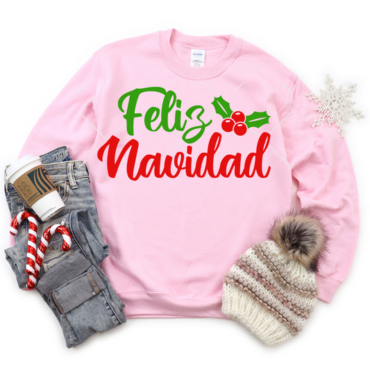 Feliz Navidad mistletoe - DTF TRANSFER ONLY