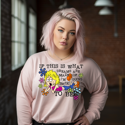 Lizzie I'm going back to bed - DTF TRANSFER (M4MC)