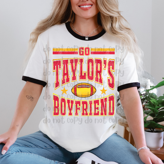 Go Taylors Boyfriend Chiefs - DTF TRANSFER