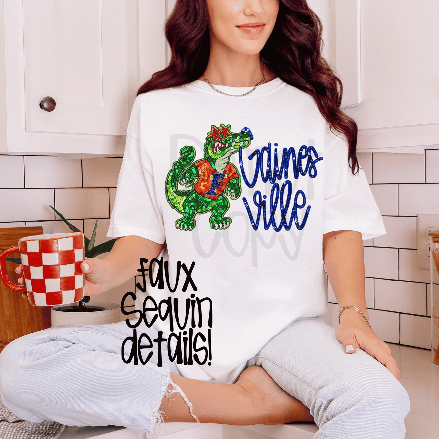 Gators : extra faux sequin - DTF TRANSFER (SYM)