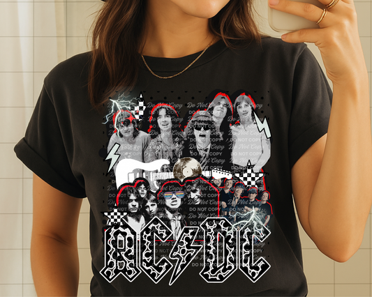 ACDC - DTF TRANSFER (Bands singers Collab FDC/BYDD)