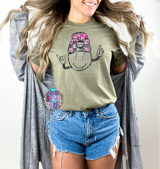 Race Day smile dude - DTF TRANSFER (EXCLUSIVE!)