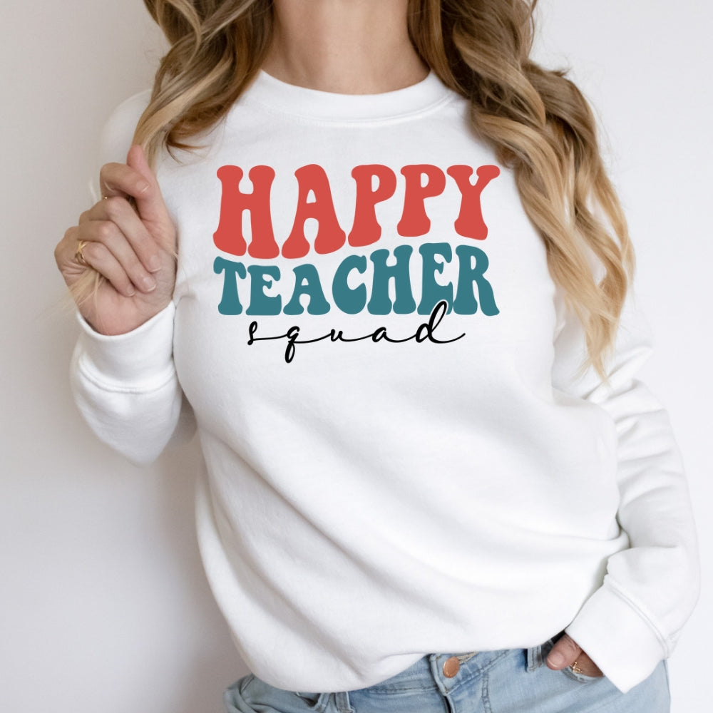 Happy Teacher Squad DTF TRANSFER ONLY