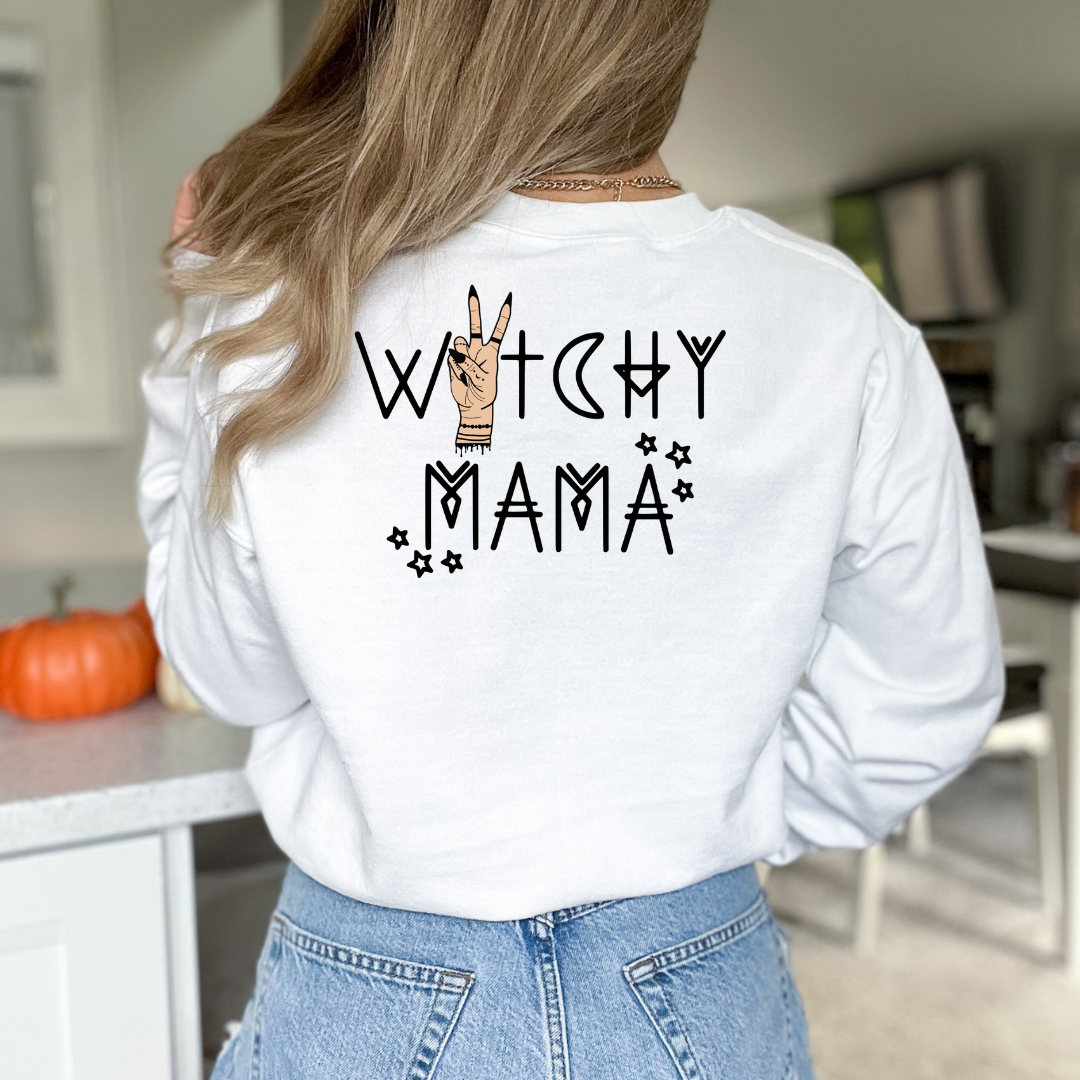 Witchy Mama peace sign - DTF TRANSFER ONLY