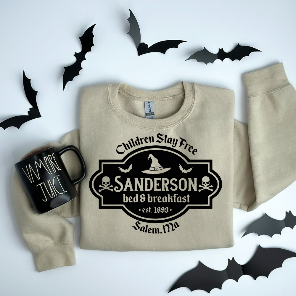 Sanderson Sister bed & breakfast BLACK - DTF TRANSFER ONLY