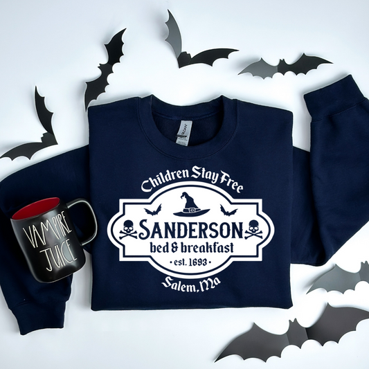 Sanderson Sister bed & breakfast WHITE - DTF TRANSFER ONLY