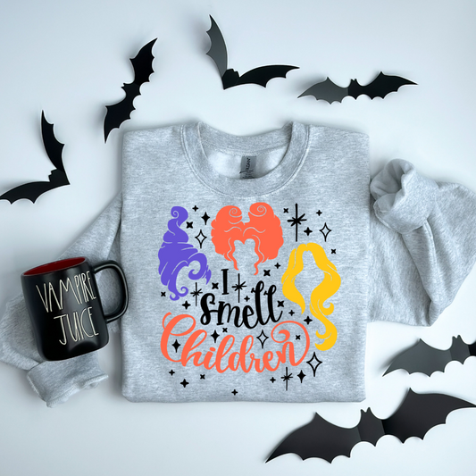 I smell children BLK ORANGE text - DTF TRANSFER ONLY