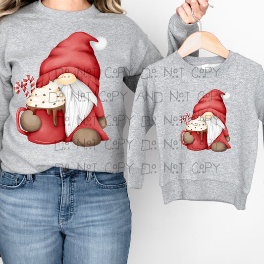 Gnome hot chocolate - DTF TRANSFER ONLY
