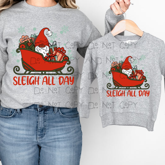 Sleight all Day Gnome - DTF TRANSFER ONLY
