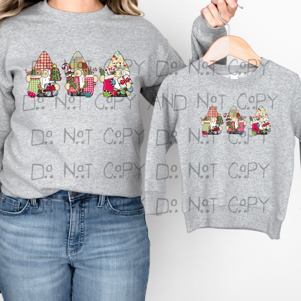 Patchwork Gnomes - DTF TRANSFER ONLY
