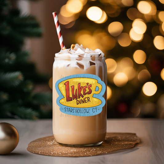 Luke's Coffee GG -- UV DTF 4 INCH DECAL