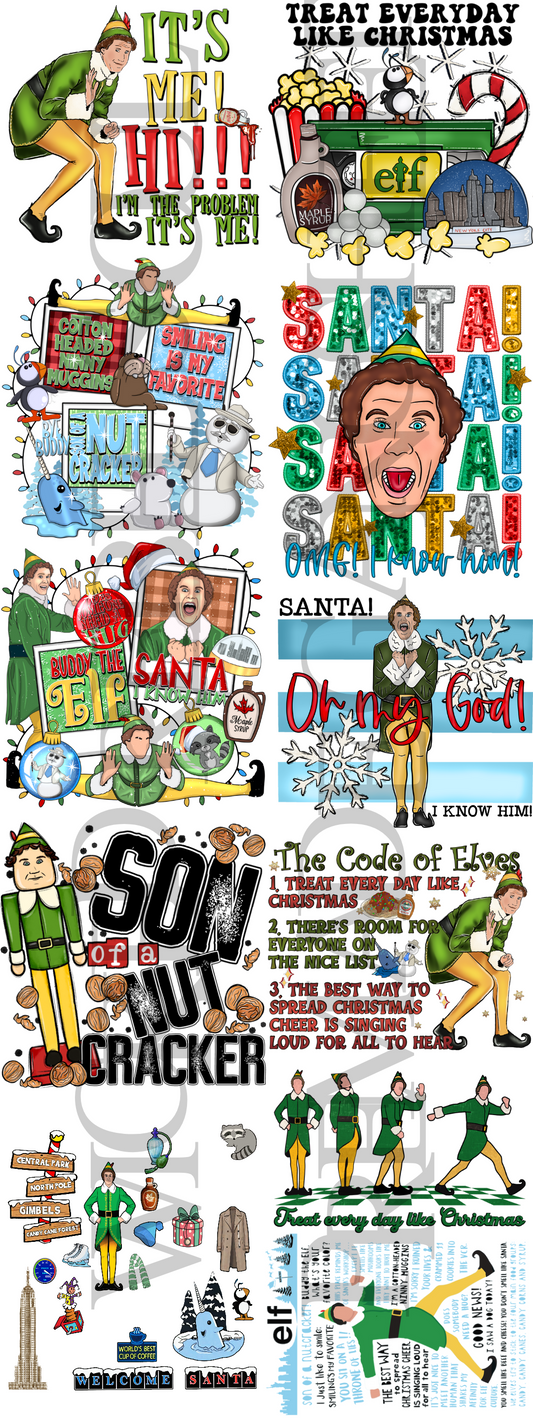 Elf ; premade gang sheet