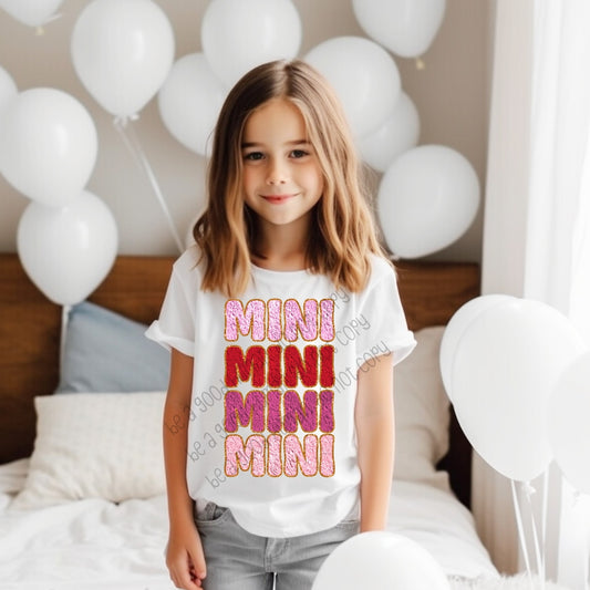 Repeating Mini faux chenille - DTF TRANSFER (SCRLW)
