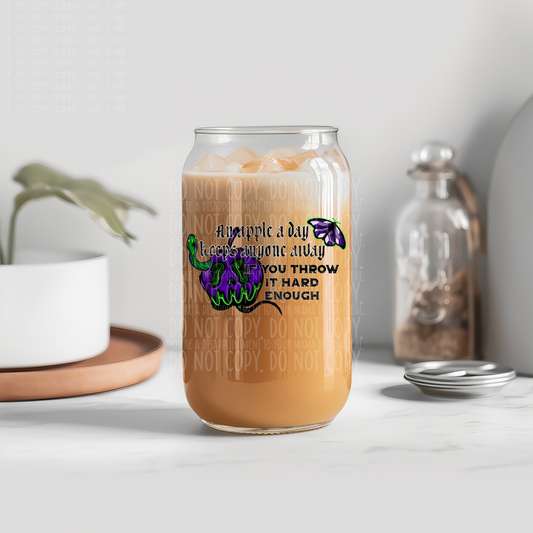 Throw apples - UV dtf decal (m4mc)