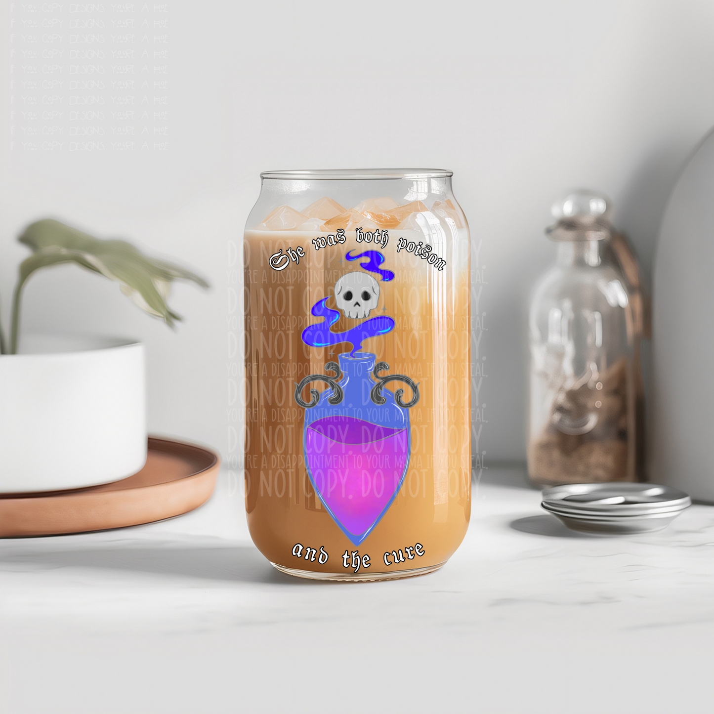 She was both poison and the cure - UV dtf decal (m4mc)