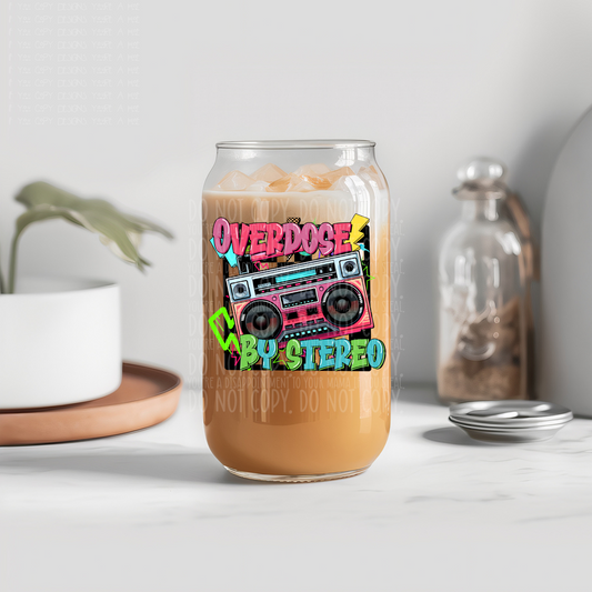 Overdose by stereo - UV dtf decal (m4mc)
