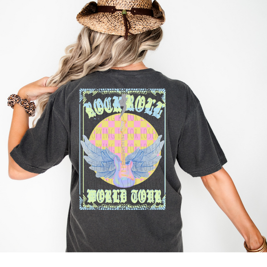 Rock n roll world tour pastel - DTF TRANSFER (WRS)