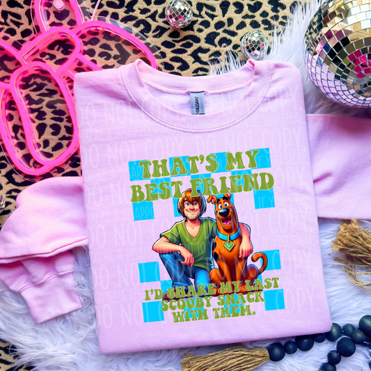 Ruhroh best friend - DTF TRANSFER