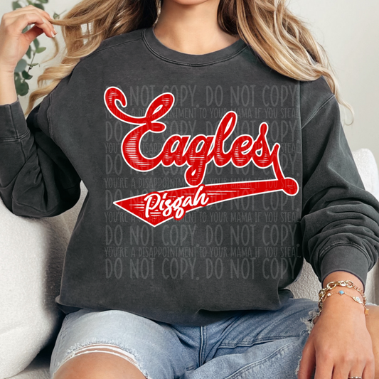 Retro Pisgah Eagles - DTF TRANSFER