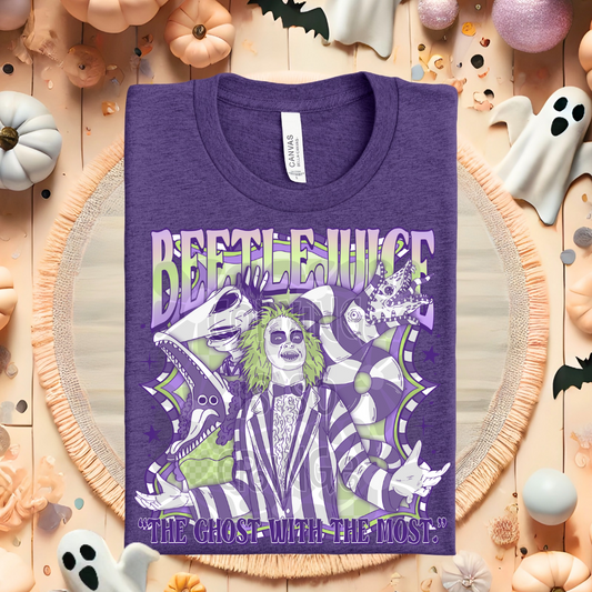 The ghost with the most PURPLE - DTF TRANSFER (SCRLW)