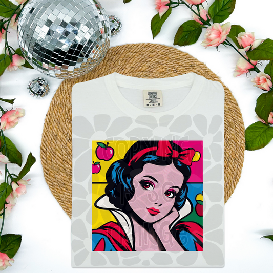 Snow Princess Color Pop Art-DTF TRANSFER (WFD M25)