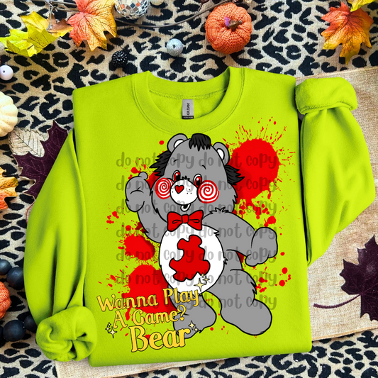 Clown wanna play - DTF TRANSFER (LDC/SDDD COLLAB) Scare Bears