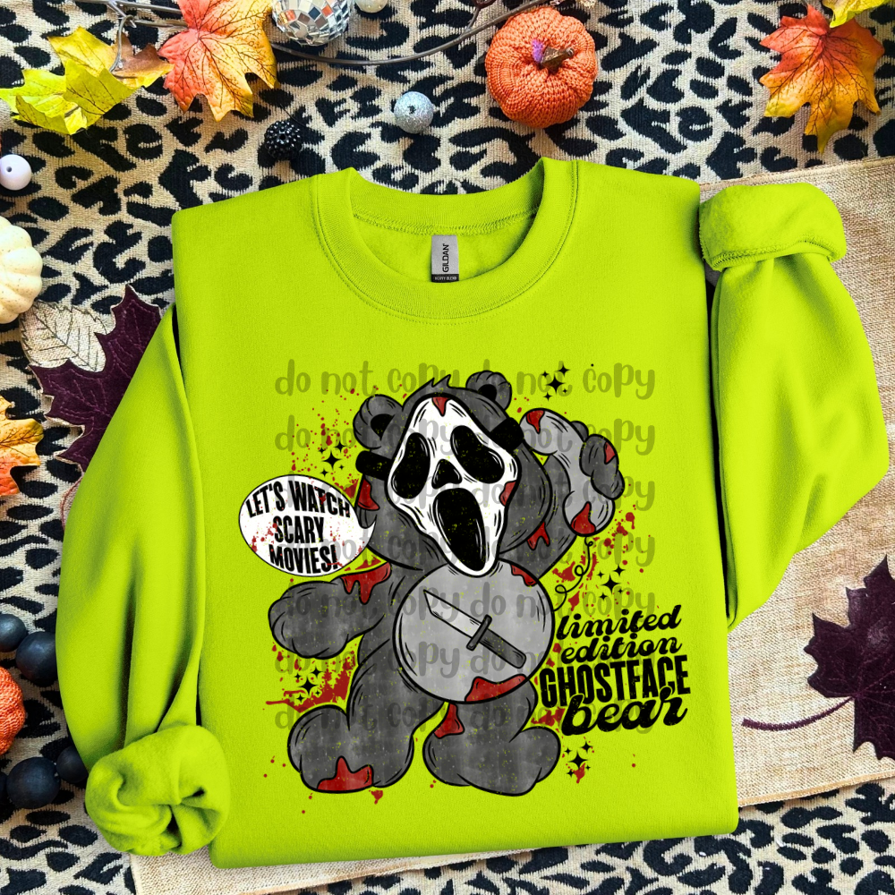 Scary movies ltd edition - DTF TRANSFER (LDC/SDDD COLLAB) Scare Bears