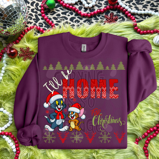 I'll be home for Christmas - DTF TRANSFER (Throwback Throwdown Collab)