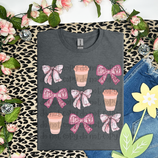 Coffee Pink coquette - DTF TRANSFER (WFD F25)