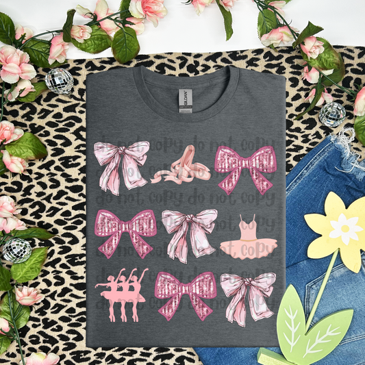 Ballet Pink coquette - DTF TRANSFER (WFD F25)