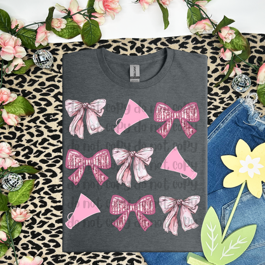 Megaphone Pink coquette - DTF TRANSFER (WFD F25)