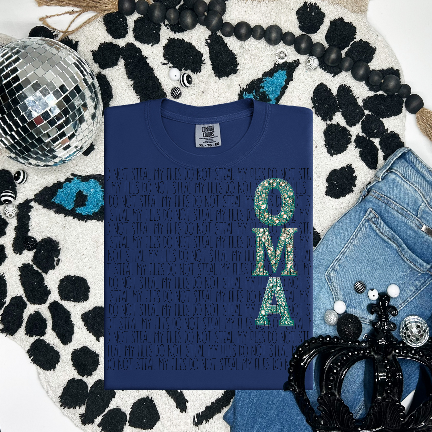 Oma Faux Rhinestones- DTF TRANSFER (WFD M25)