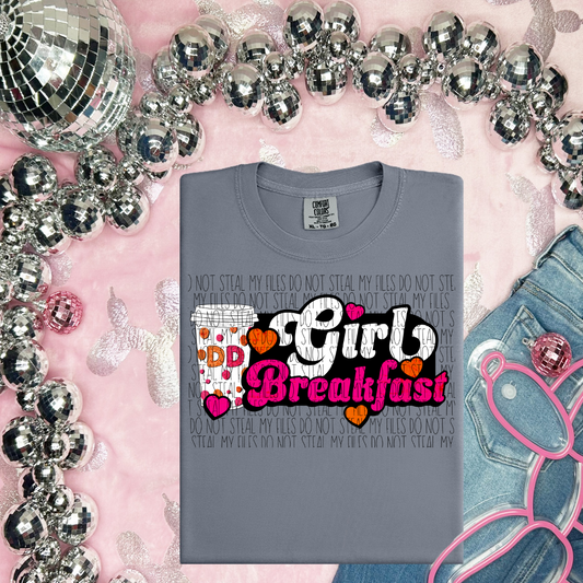 DD Girl Breakfast-DTF TRANSFER (RAD)