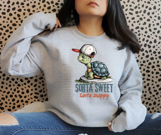 Sorta sweet sorta snappy 🐢-DTF TRANSFER (SFD)