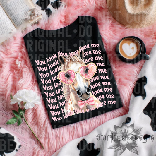 You look like you love me horse-DTF TRANSFER (SFD Apr25)