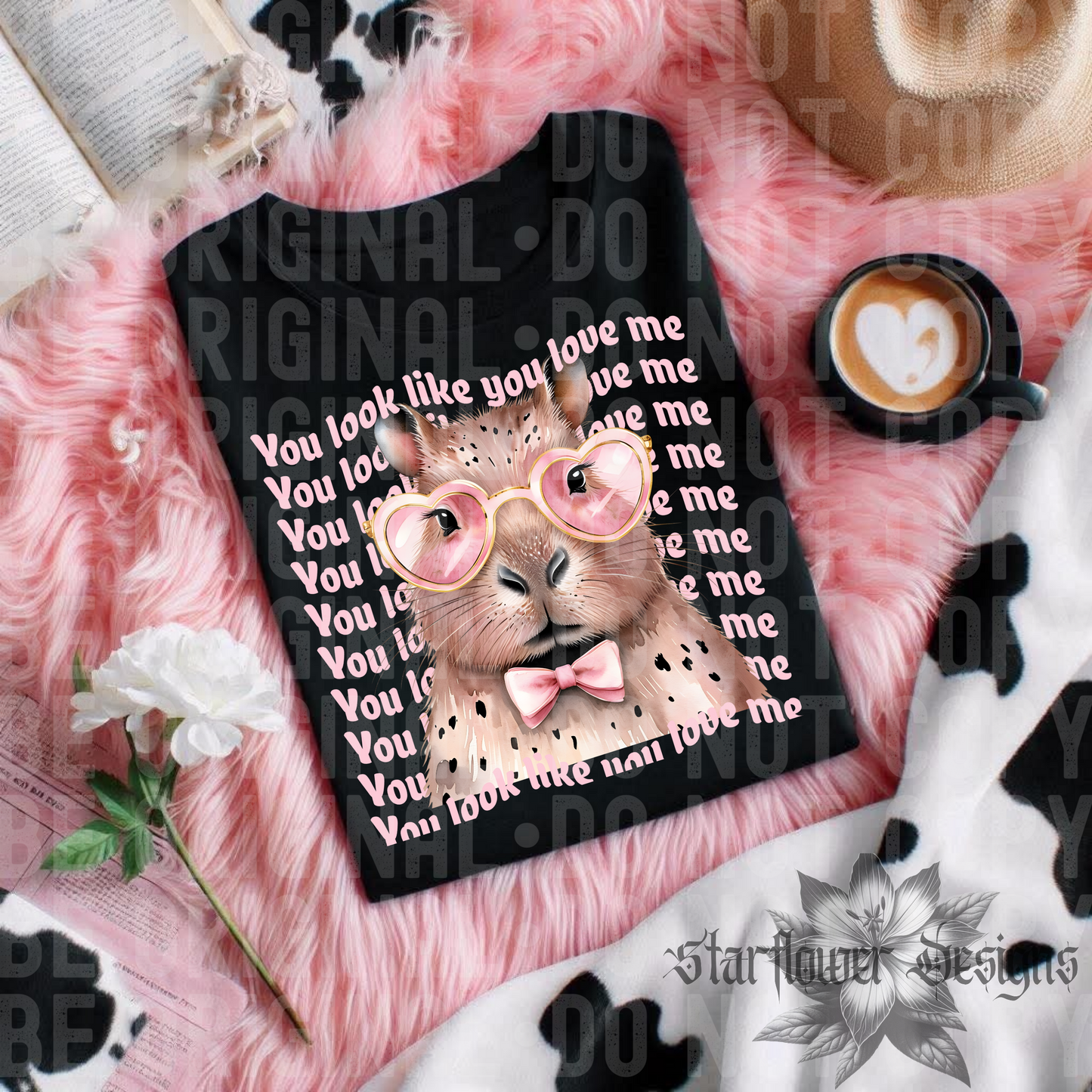You look like you love me Capybara - DTF TRANSFER (SFD Apr25)
