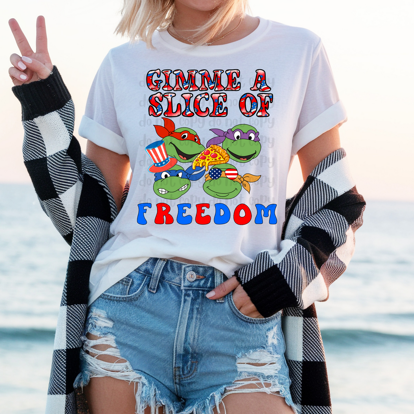 Gimme a slice of freedom - DTF TRANSFER (Blast from the past Collab)