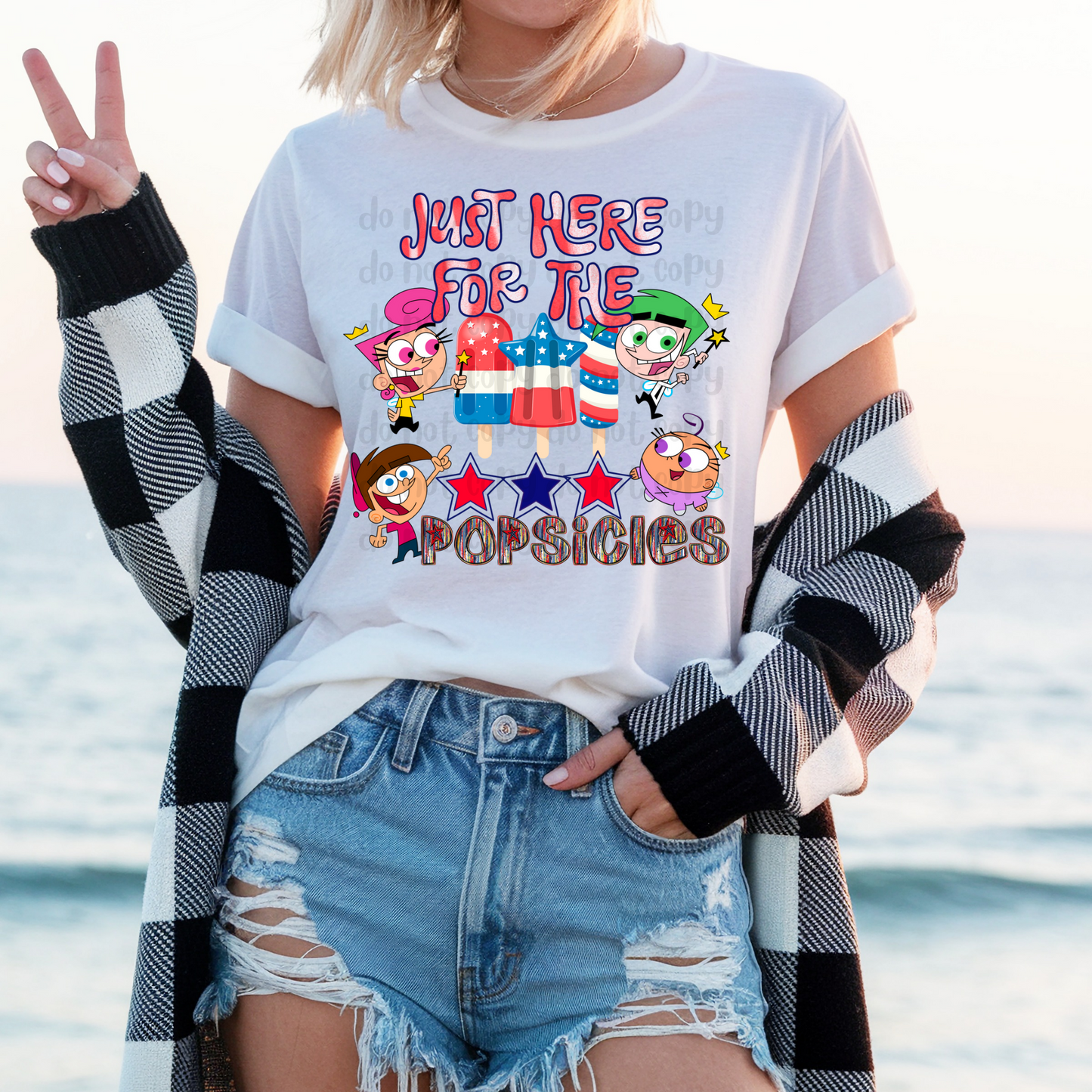 Just here for the popsicles - DTF TRANSFER (Blast from the past Collab)