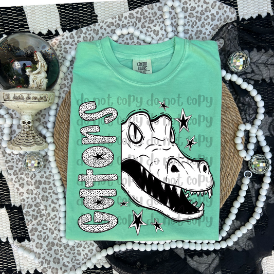 GATORS dotted half mascot - DTF TRANSFER (PHDC JU25)