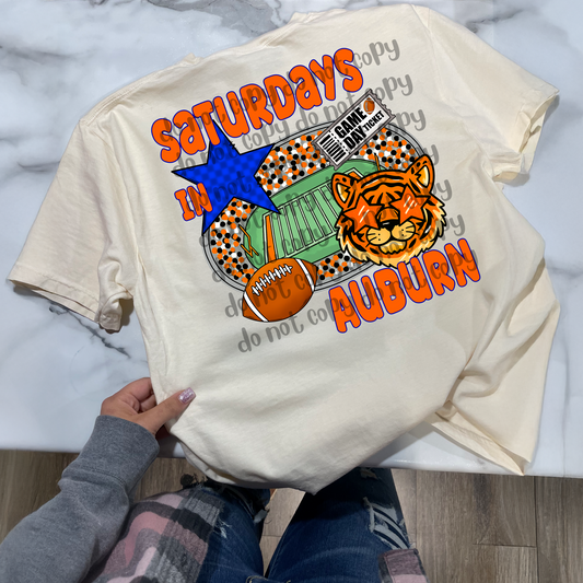 Tigers Auburn Saturdays - DTF TRANSFER (JMD)