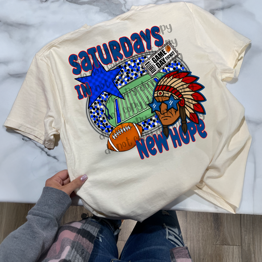New Hope Indians Saturdays - DTF TRANSFER (JMD)